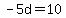 -5d+=+10
