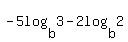 -5log%28b%2C3%29-+2log%28b%2C2%29