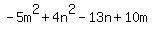 -5m%5E2%2B4n%5E2-13n%2B10m