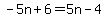 -5n%2B6=5n-4