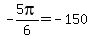 -5pi%2F6=-150