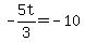-5t%2F3=-10