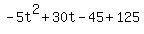 -5t%5E2+%2B+30t+-45+%2B+125