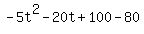 -5t%5E2-20t%2B100-80%29