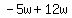 -5w%2B12w
