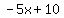 -5x%2B10