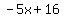 -5x%2B16