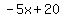 -5x%2B20