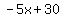 -5x%2B30