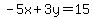 -5x%2B3y=15