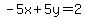 -5x%2B5y=2