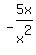 -5x%2Fx%5E2