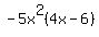 -5x%5E2%284x-6%29