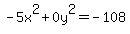 -5x%5E2%2B0y%5E2=-108+