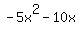 -5x%5E2-10x