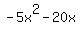 -5x%5E2-20x