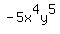 -5x%5E4y%5E5