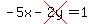 -5x-cross%282y%29=1