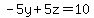 -5y%2B5z=10