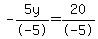-5y%2F-5=20%2F-5