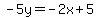 -5y=-2x%2B5
