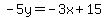 -5y=-3x%2B15