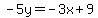 -5y=-3x%2B9