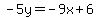 -5y=-9x%2B6