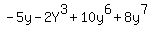 -5y-2Y%5E3%2B10y%5E6%2B8y%5E7
