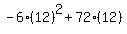 -6%2812%29%5E2%2B72%2812%29
