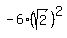 -6%28sqrt%282%29%29%5E2%29%2B4%2Asqrt%282%29