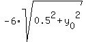 -6%2Asqrt%280.5%5E2+%2B+y%5B0%5D%5E2%29