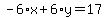-6%2Ax%2B6%2Ay=17