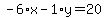 -6%2Ax-1%2Ay=20