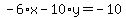 -6%2Ax-10%2Ay=-10