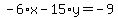 -6%2Ax-15%2Ay=-9