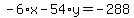 -6%2Ax-54%2Ay=-288