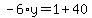-6%2Ay=1%2B40