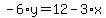 -6%2Ay=12-3%2Ax