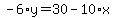 -6%2Ay=30-10%2Ax
