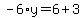 -6%2Ay=6%2B3