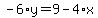 -6%2Ay=9-4%2Ax