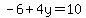 -6%2B4y=10