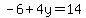 -6%2B4y=14