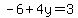 -6%2B4y=3