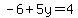 -6%2B5y=4