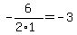 -6%2F%282%2A1%29+=+-3