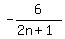 -6%2F%282n%2B1%29