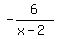 -6%2F%28x-2%29