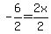 -6%2F2=+2x%2F2